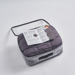 Allure Home Fashions 2.5 Tog Slumber Weighted Blanket 9kg 152 x 203cm - Size: 152 x 203 x 1cm - Charcoal - Wilko - thumbnail 6