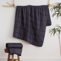 Allure Home Fashions 2.5 Tog Slumber Weighted Blanket 9kg 152 x 203cm - Size: 152 x 203 x 1cm - Charcoal - Wilko - thumbnail 3