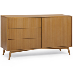 Teamson Home Tremolo 2 Door 3 Drawer Natural Sideboard - Size: 81.28 x 139.7 x 45.72cm - Wilko - thumbnail 3