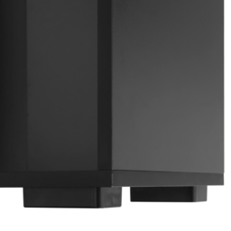 tectake Lexi 5 Shelf Black Bookshelf - Size: 190 x 30 x 60cm - Wilko - thumbnail 6