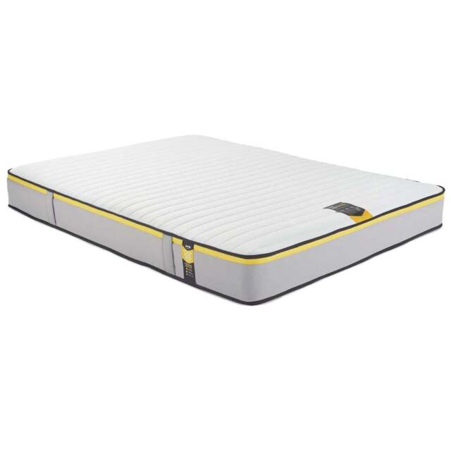 Jay-Be Benchmark S5 Small Double Hybrid e-Sprung Eco-Friendly Mattress - White - Wilko - image 1