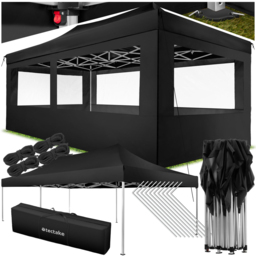 tectake Viola 6 x 3m Black Gazebo - Wilko - thumbnail 3