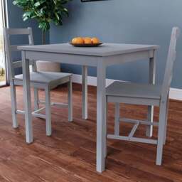 VIDA DESIGNS Yorkshire 2 Seater Dining Set Grey - Wilko - thumbnail 1