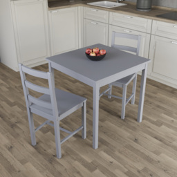 VIDA DESIGNS Yorkshire 2 Seater Dining Set Grey - Wilko - thumbnail 5