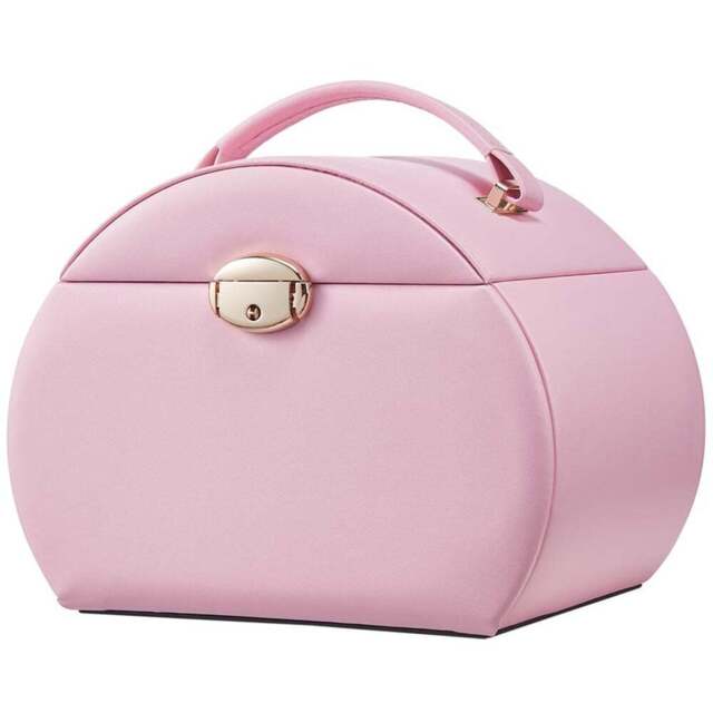 H&O Direct Pink Dome Jewellery Box with Handle - Size: 17 x 22.5 x 16cm - Wilko - image 1