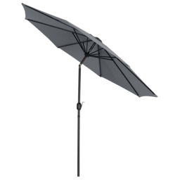 Living and Home Dark Grey Round Crank Tilt Parasol 3m - Wilko - thumbnail 6