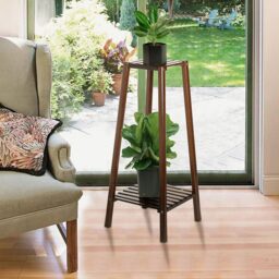 Vintage Plant Stand Natural Multi-Tiered - Size: 75 x 32 x 32cm - Brown - Living and Home - Wilko - thumbnail 5