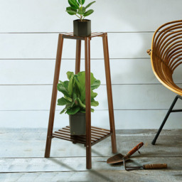 Vintage Plant Stand Natural Multi-Tiered - Size: 75 x 32 x 32cm - Brown - Living and Home - Wilko - thumbnail 6