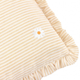 furn. Les Fleurs Daisies Embroidered Ruffle Polyester Filled Cushion 30 x 50cm - White - Wilko - thumbnail 6
