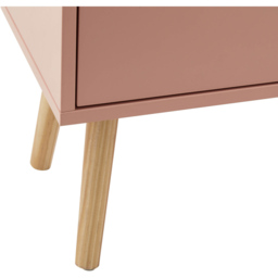 GFW Nyborg 4 Drawer Coral Pink Chest of Drawers - Wilko - thumbnail 7