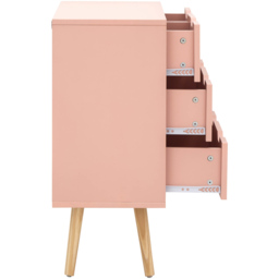 GFW Nyborg 4 Drawer Coral Pink Chest of Drawers - Wilko - thumbnail 6