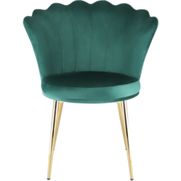 Mini Flora Set of 2 Green Velvet Dining Chair - Home Garden Direct - Wilko - thumbnail 4