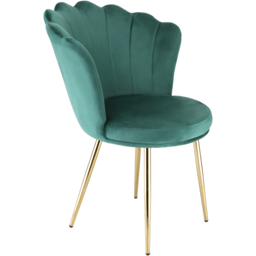 Mini Flora Set of 2 Green Velvet Dining Chair - Home Garden Direct - Wilko - thumbnail 5
