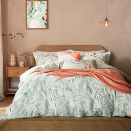 Yvonne Ellen Double Sage Tropical Safari Reversible Duvet Set - Wilko