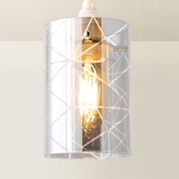 ValueLights Elsie Smoked Glass Small Shade - Size: 15 x 10 x 10cm - Grey - Wilko - thumbnail 6
