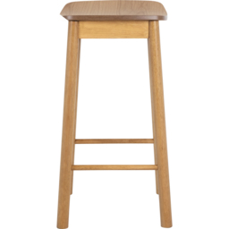Florence Barlow Matt Oak Bar Stool Set of 2 - Size: 76.8 x 44 x 39.5cm - Brown - Furniture To Go - Wilko - thumbnail 5