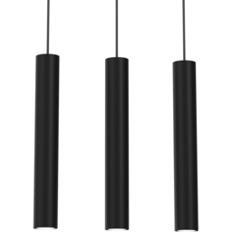 Milagro Hudson Black 3 Pendant Lamp 230V - Size: 5 x 60 x 90cm - Wilko - thumbnail 3