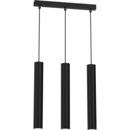 Milagro Hudson Black 3 Pendant Lamp 230V - Size: 5 x 60 x 90cm - Wilko - thumbnail 1