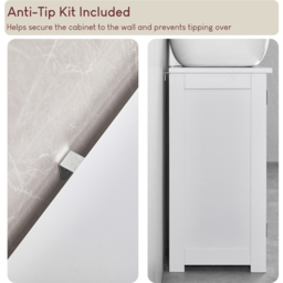 Bath Vida Priano 2 Door Sink Cabinet - Size: 60 x 60 x 30cm - Wilko - thumbnail 6