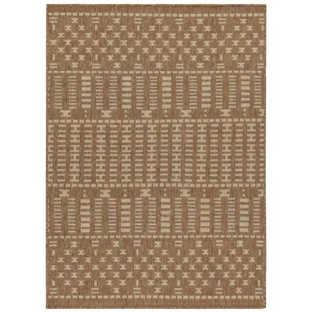 Yard Seagrove Natural Jute Effect Indoor and Outdoor Rug 120 x 170cm - Cream - Wilko - image 1