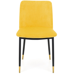 Julian Bowen Delaunay Set of 2 Mustard Dining Chair - Orange - Wilko - thumbnail 5