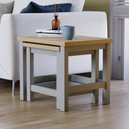 Vida Designs Arlington Grey Nest of Tables Set of 2 - Size: 40 x 50 x 41cm - Wilko - thumbnail 6