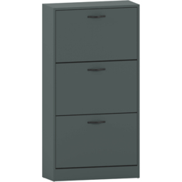 Vida Designs 3 Drawer Green Shoe Cabinet - Size: 115 x 60 x 24cm - Wilko - thumbnail 3
