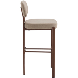 Hugo Bar Stool Walnut - Wilko - thumbnail 4