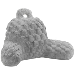 Velosso Silver Chunky Popcorn Back Pillow 65 x 55cm - Size: 65 x 55 x 1cm - Wilko