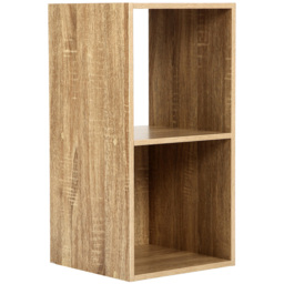 Jane 2 Shelf Oak Cube Storage Unit - Brown - Home Garden Direct - Wilko - thumbnail 5