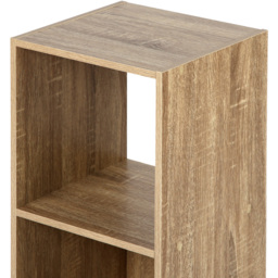 Jane 2 Shelf Oak Cube Storage Unit - Brown - Home Garden Direct - Wilko - thumbnail 7