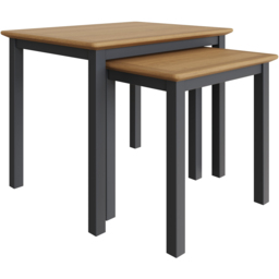 FWStyle Taberno Graphite Blue Nest of Table Set of 2 - Wilko - thumbnail 3