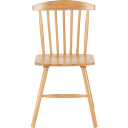 Seconique Emery Set of 2 Natural Oak Effect Dining Chair - Wilko - thumbnail 4