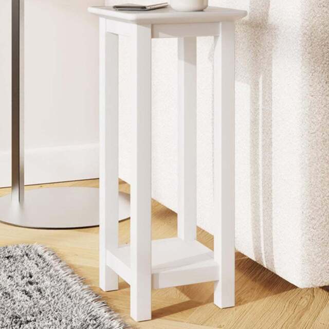 FWStyle Palma White Ready Assembled Side Lamp Table - Size: 55 x 24 x 24cm - Wilko - image 1