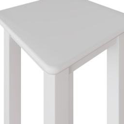FWStyle Palma White Ready Assembled Side Lamp Table - Size: 55 x 24 x 24cm - Wilko - thumbnail 6