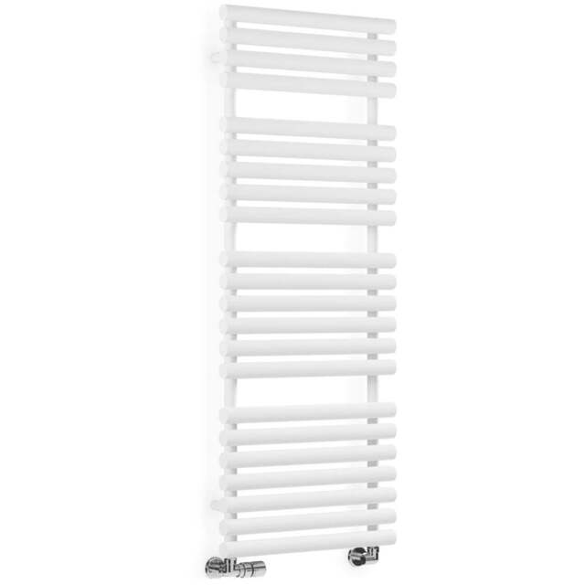 Terma Rolo Towel 2629BTU White Heated Towel Rail 1360 x 520mm - Size: 136 x 52 x 12.7cm - Wilko - image 1