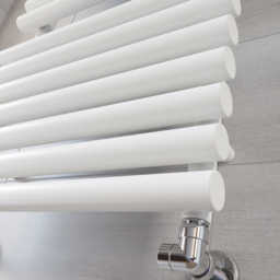 Terma Rolo Towel 2629BTU White Heated Towel Rail 1360 x 520mm - Size: 136 x 52 x 12.7cm - Wilko - thumbnail 7