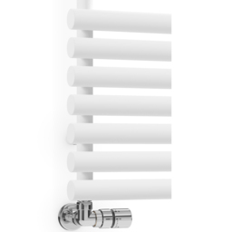 Terma Rolo Towel 2629BTU White Heated Towel Rail 1360 x 520mm - Size: 136 x 52 x 12.7cm - Wilko - thumbnail 6