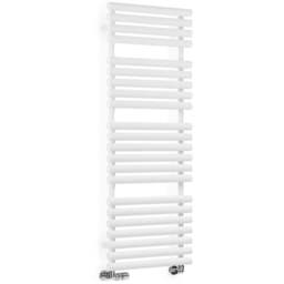 Terma Rolo Towel 2629BTU White Heated Towel Rail 1360 x 520mm - Size: 136 x 52 x 12.7cm - Wilko
