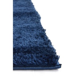 Homemaker Navy Snug Plain Shaggy Rug 60 x 110cm - Blue - Wilko - thumbnail 4