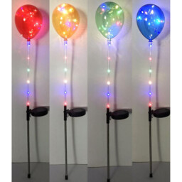 Solar Powered Balloon Stake Light - Multicolour - Wilko - thumbnail 4