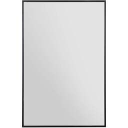 MirrorOutlet The Artus Black Aluminium Edged Wall Mirror 90 x 60cm - Wilko