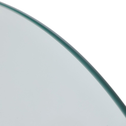 Living and Home 2 Seater 80cm Round Tempered Glass Dining Table Black - Clear - Wilko - thumbnail 7
