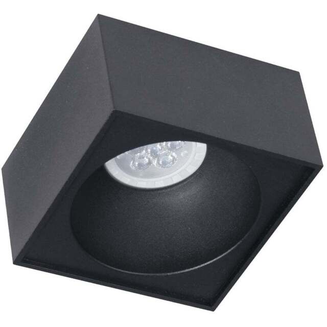 Milagro Bali Square Black Spot Light 230V - Size: 9 x 9 x 4 cm - Wilko - image 1