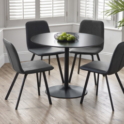 Julian Bowen Goya Set of 2 Antique Black Dining Chair - Wilko - thumbnail 6