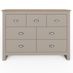 GFW Lancaster 7 Drawer Grey Merchants Chest of Drawers - Wilko - thumbnail 5