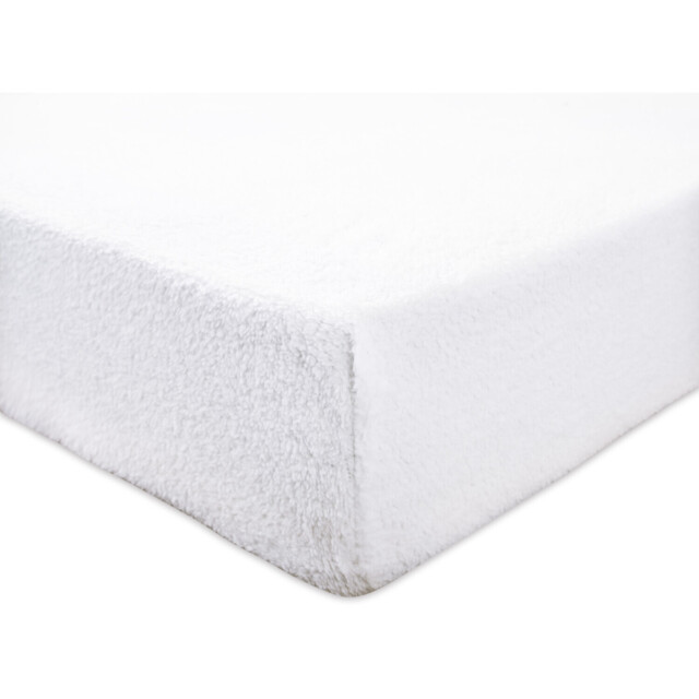 Fitted Sheet Teddy Fleece White - White - Size: King - Wilko - image 1