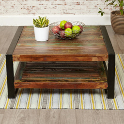 Baumhaus Urban Chic Square Coffee Table - Multi - Wilko - thumbnail 3