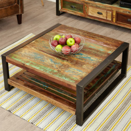 Baumhaus Urban Chic Square Coffee Table - Multi - Wilko - thumbnail 5