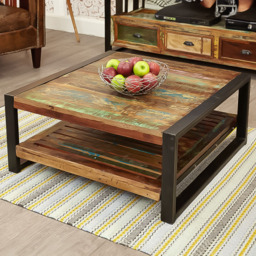 Baumhaus Urban Chic Square Coffee Table - Multi - Wilko
